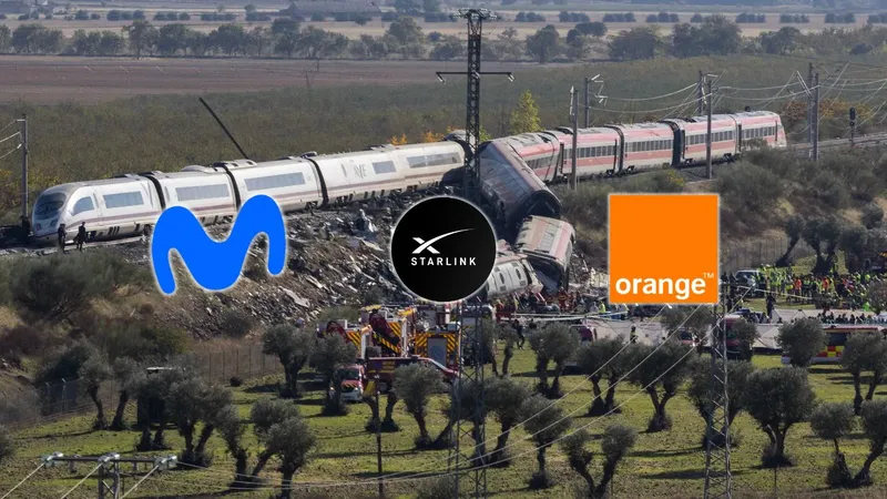 Movistar y Orange activan conectividad satélite con Starlink tras el accidente de tren de Toledo