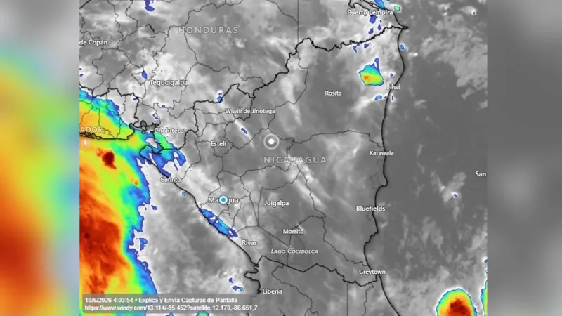 INETER: lluvias y vientos fuertes en gran parte de Nicaragua para este miércoles