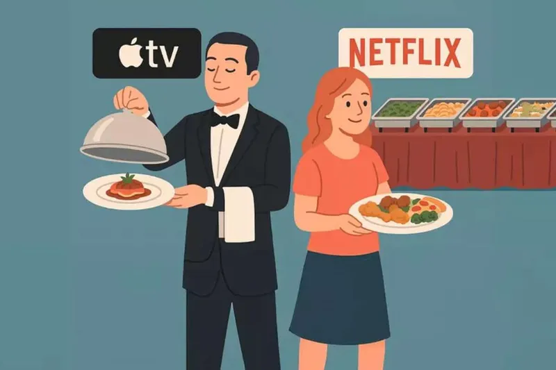 En minuto y medio, Apple TV deja claro por qué es la mejor plataforma. Mientras Netflix sirve buffet, Apple prefiere platos con estrella Michelin