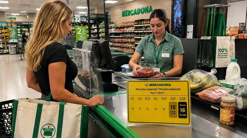 Mercadona abrirá hoy 15 de agosto: horario especial y excepciones en más de 300 supermercados