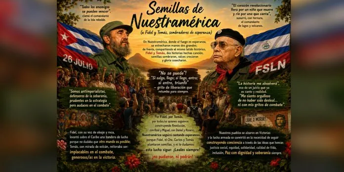 “Semillas de Nuestramérica”: Herman Van de Velde rinde homenaje a Fidel y Tomás