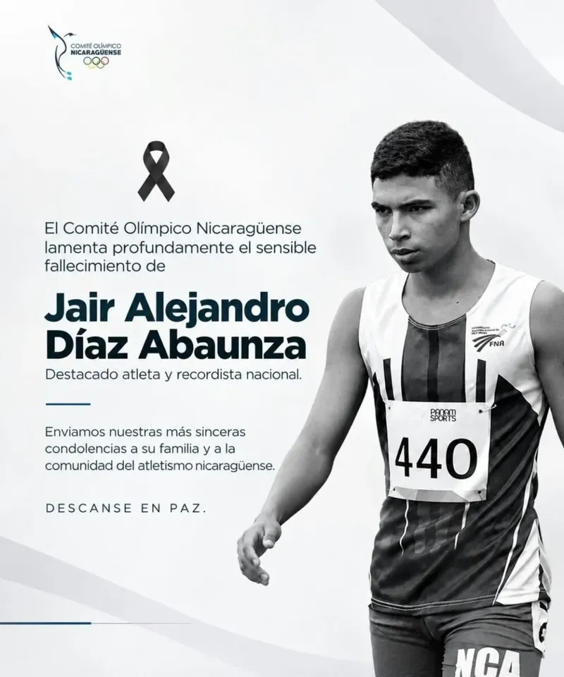 Fallece el velocista Jair Díaz Abaunza y enluta al atletismo nicaragüense