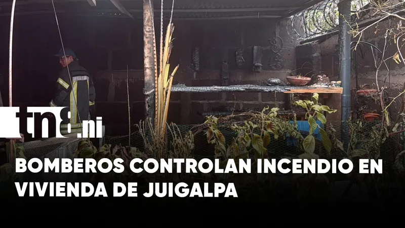 Incendio en Juigalpa destruye bodega y causa alarma entre vecinos