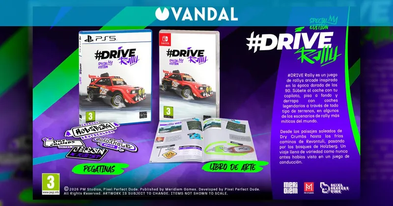 #DRIVE Rally ya está a la venta en consolas y tiene formato físico en PS5 y Switch