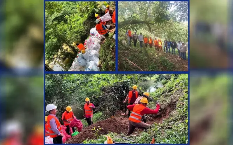 Inica proyecto de agua en Muhan, Villa Sandino