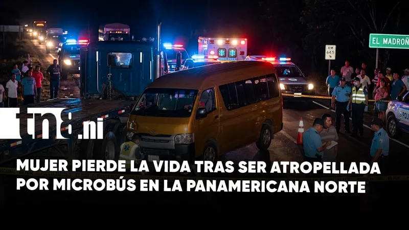 Mujer pierde la vida tras ser atropellada por microbús en la Panamericana Norte