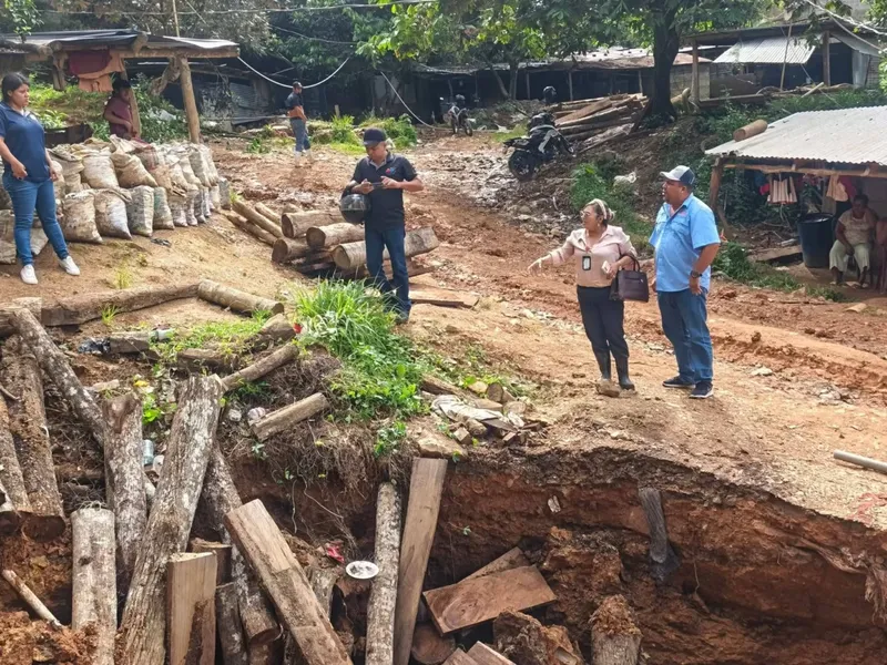 Hundimiento de tierra sorprende a familias de Santo Domingo, Chontales