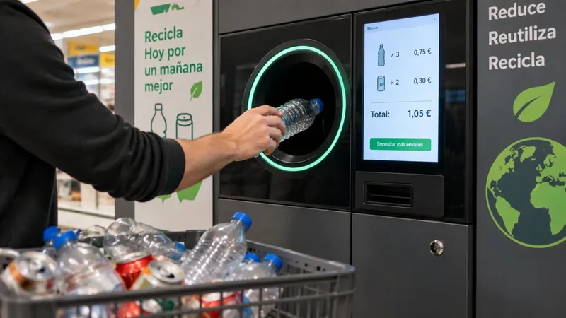 Los 10 céntimos por botellas y latas en Mercadona, Lidl, Carrefour y Aldi siguen pendientes: «No podemos hablar únicamente de instalar máquinas»