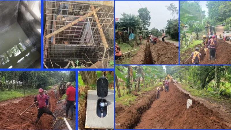 ENACAL: construcción del sistema de agua potable en Nueva Guinea avanza en un 70%