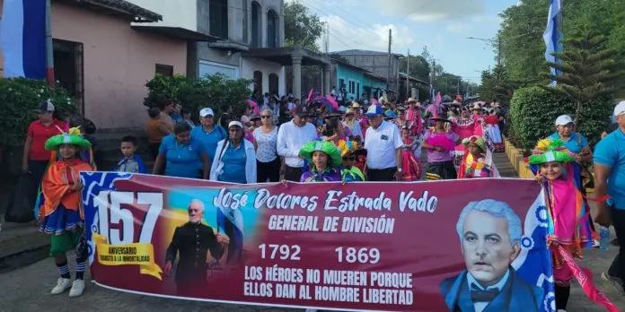 Nandaime honra al Héroe Nacional General José Dolores Estrada