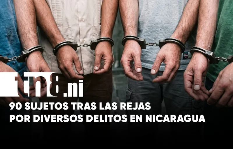 Nicaragua: Policía captura a 90 sujetos durante operativos de seguridad