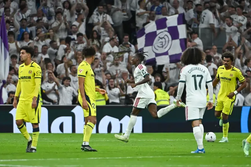 Diomande marca su primer gol, pero expulsión de Vinicius amarga al Real Madrid en triunfo contra el Villarreal