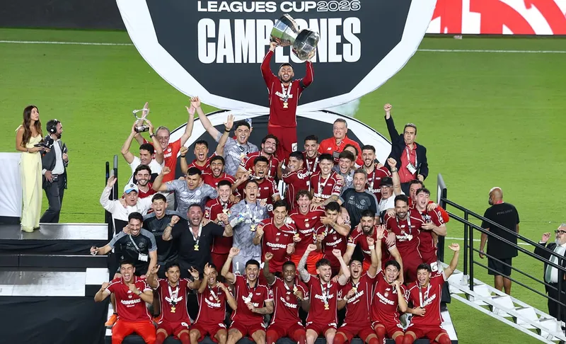 Así celebró Toluca, primer campeón mexicano de la Leagues Cup