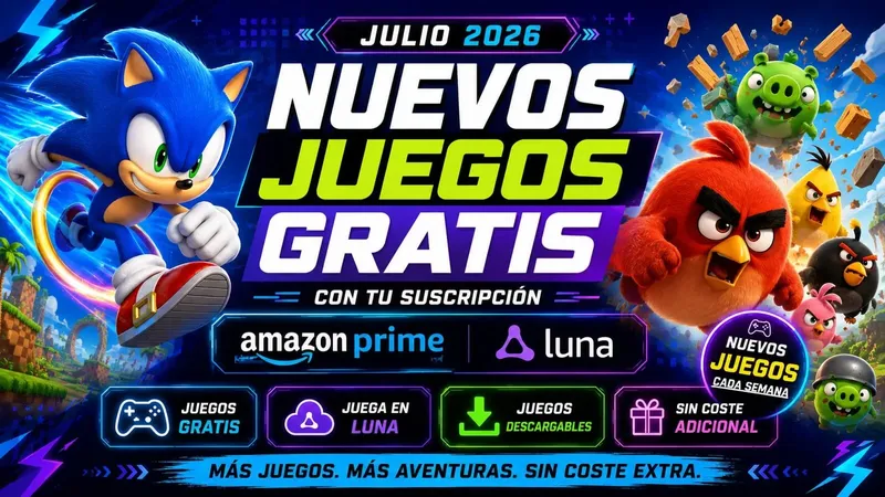 Amazon regala en julio con Prime nuevos juegos para descargar gratis y jugar online en Luna