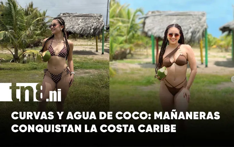 ¡Cuerpazos y agua de coco! Mañaneras paralizan las redes desde Bluefields