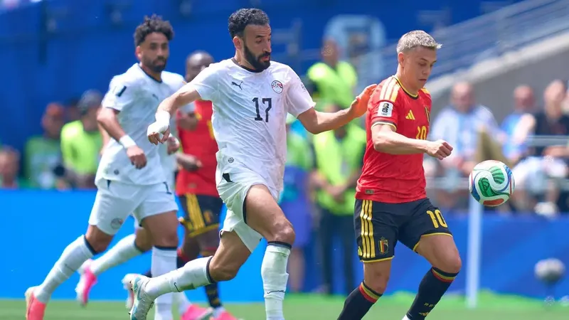 Egipto rescata valioso empate ante Bélgica en su debut mundialista