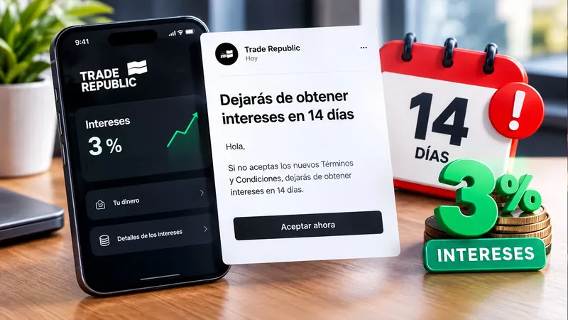Trade Republic y su último cambio de condiciones que no gusta a los clientes: «Dejarás de obtener intereses en 14 días»