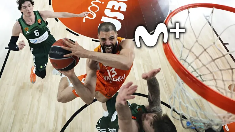 Movistar Plus emite el viernes y domingo el mejor baloncesto de Europa con el Real Madrid y el Valencia Basket