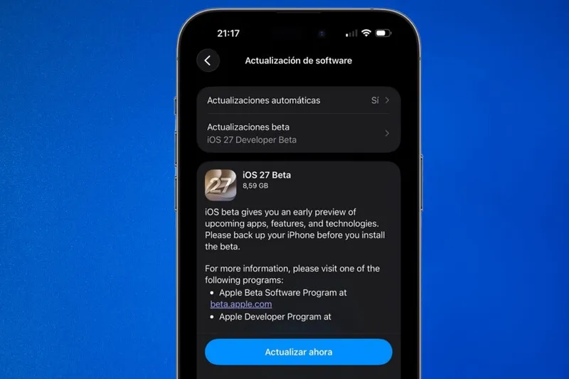 Cómo probar ya la beta de iOS 27 en tu iPhone: guía con pasos a seguir