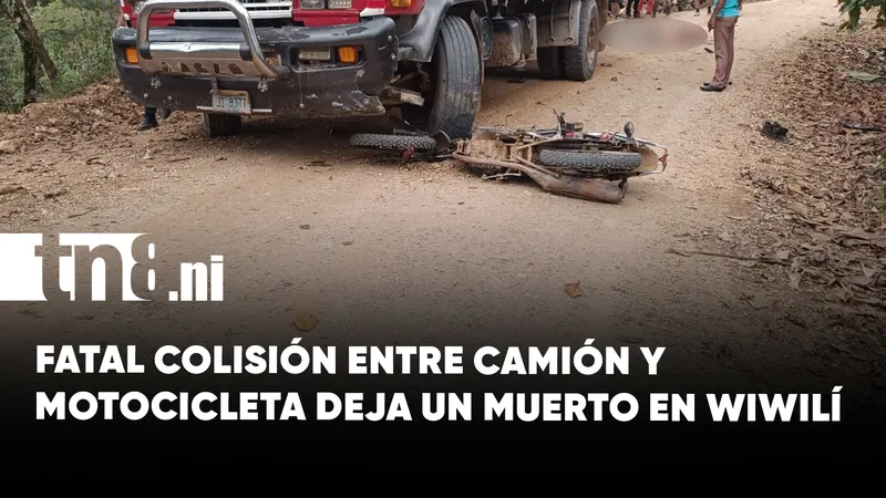 Joven motociclista muere en trágico accidente en Wiwilí, Nueva Segovia