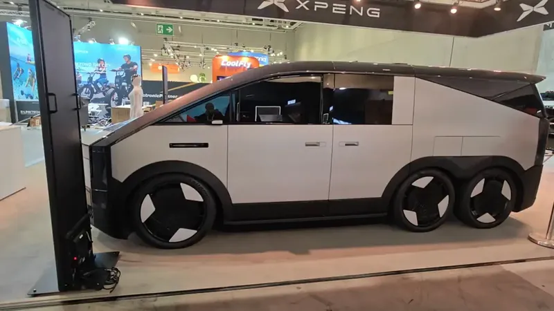 Así luce en IFA 2026 el todoterreno eléctrico de Xpeng con 6 ruedas y un diseño futurista