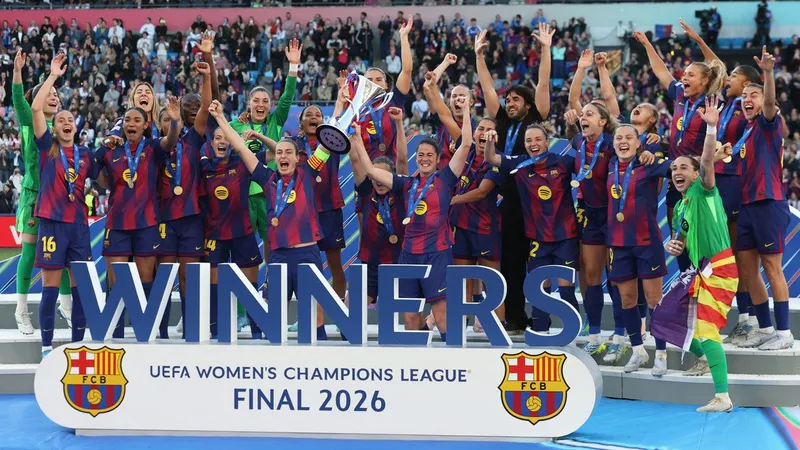 Barcelona terminó con el reinado de Lyon y es campeón de la Champions League Femenil
