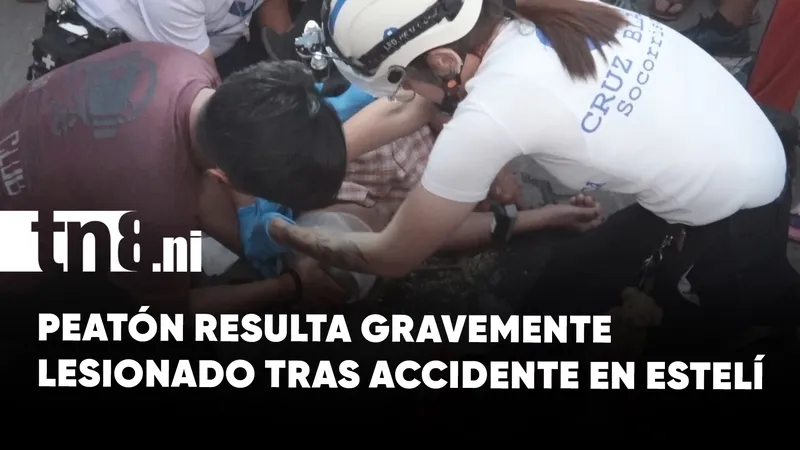 Gritos, sangre y desesperación: hombre lucha por su vida tras brutal accidente en Estelí