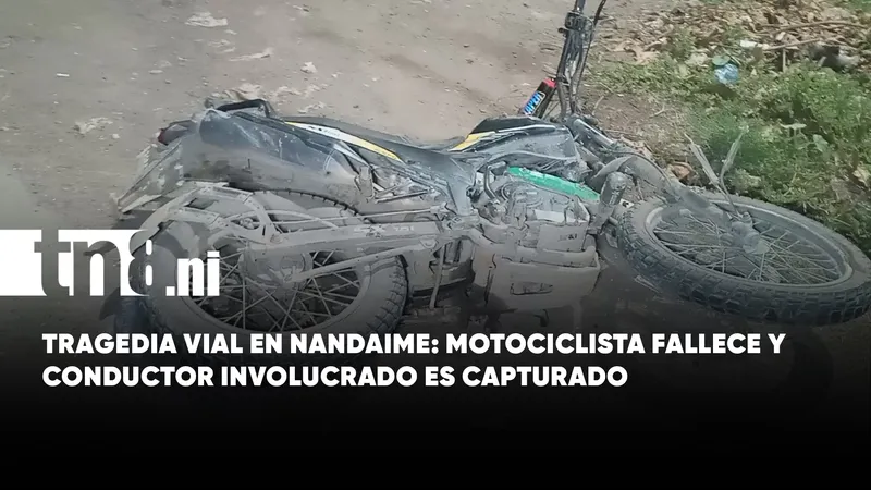 Tragedia en Nandaime: motociclista muere y conductor es capturado tras intentar huir