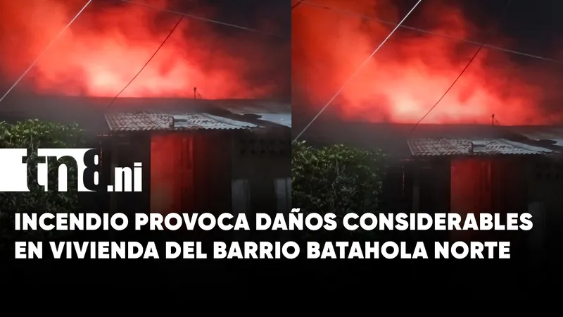 Incendio consume vivienda en Batahola Norte y deja cuantiosas pérdidas materiales