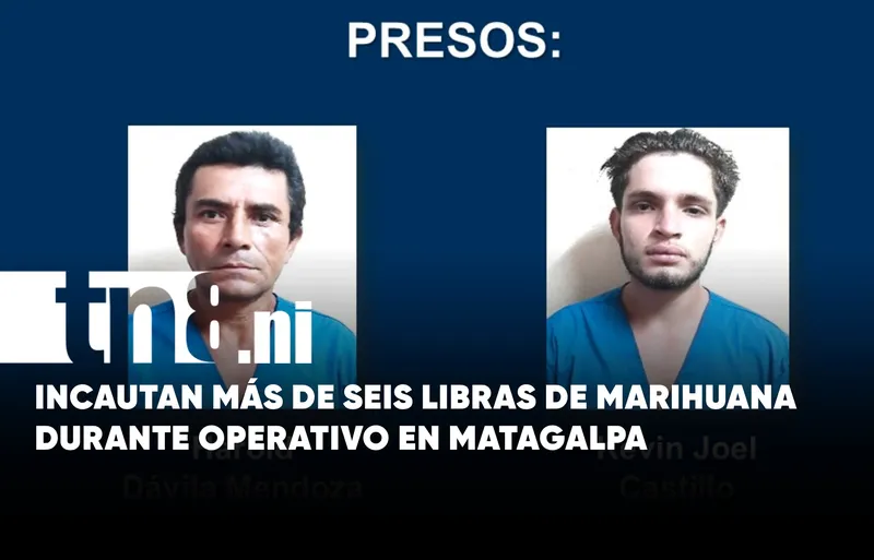 Allanamiento policial deja dos detenidos y droga incautada en Matagalpa