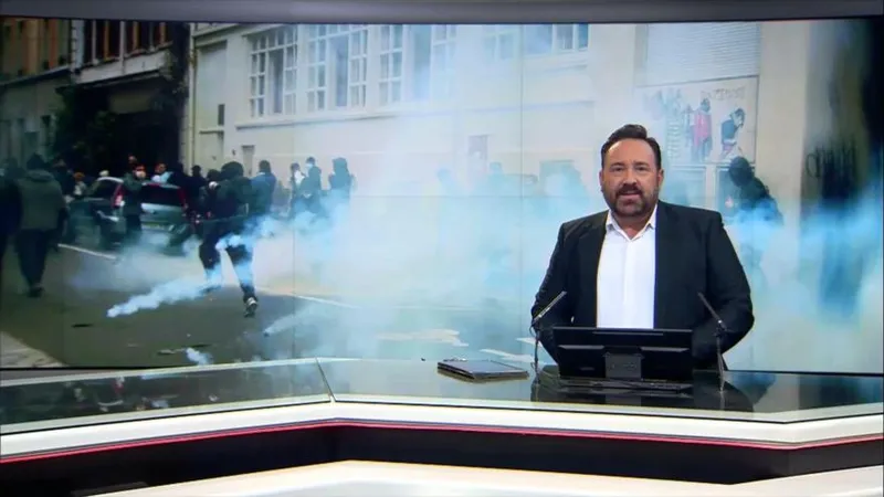 Policía francesa reprime protestas con gases lacrimógenos y arrestos - Noticiero 22:30