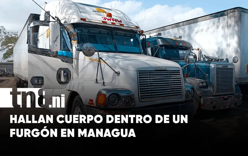 Hombre es encontrado sin vida dentro de un furgón en un parqueo de Managua
