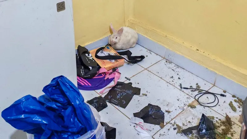 Encuentran a una coneja ‘drogada’ durante un allanamiento en Bolivia