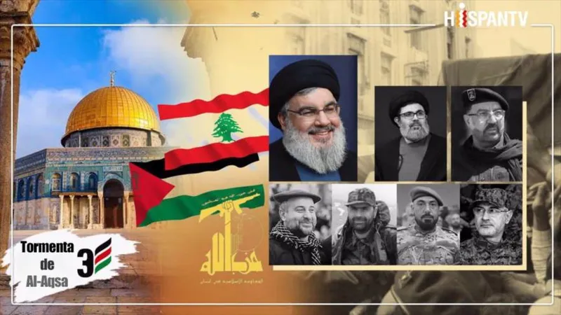 A tres años de Tormenta de Al-Aqsa: apoyo inquebrantable de Hezbolá a Palestina y martirio de sus principales dirigentes