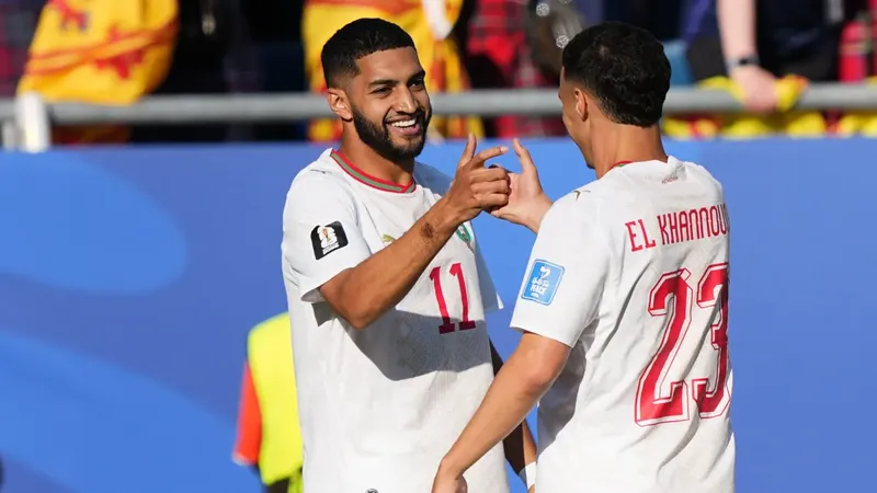 Ismael Saibari marca el gol más rápido del Mundial 2026 en triunfo clave de Marruecos