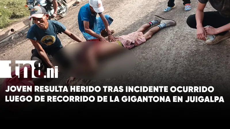 Joven resultó herido tras incidente ocurrido luego de recorrido de la Gigantona en Juigalpa