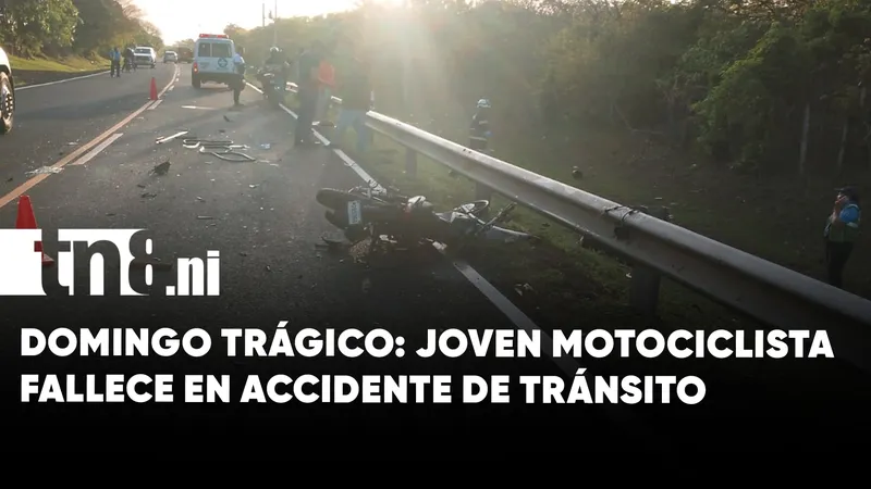 Domingo trágico: joven motociclista muere en accidente de tránsito en carretera León