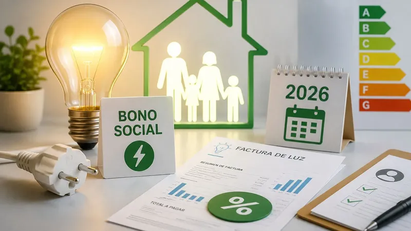 Bono social eléctrico en 2026: requisitos, descuentos y documentos para solicitarlo