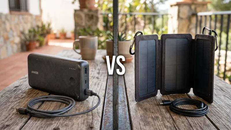 ¿Cargador solar o powerbank gigante? Qué es mejor para cargar el móvil en vacaciones