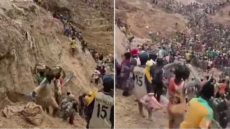 Mina de oro colapsa y se cobra la vida de más de 100 personas