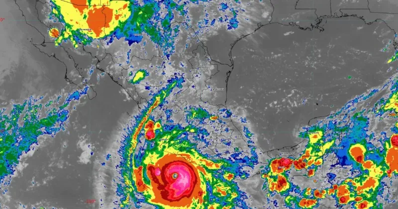 Huracán Polo regresa a categoría 5 mientras avanza por las costas del Pacífico de México