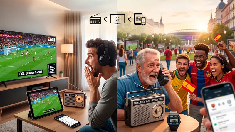 Después de 101 partidos, ya sabemos dónde ver los goles del Mundial antes que nadie: ¿radio vs TDT vs DAZN?