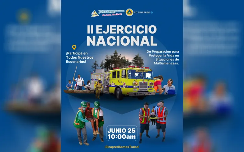 Nicaragua se prepara para el II Ejercicio Nacional de Preparación para la Protección de la Vida 2026