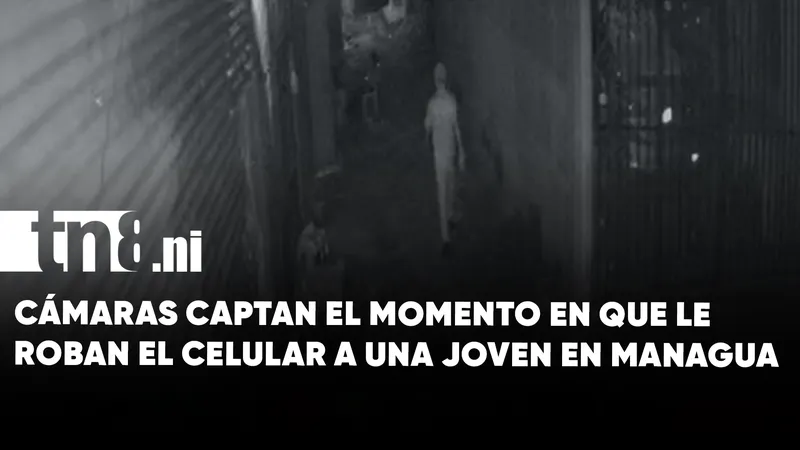 Robo de celular queda captado por cámaras de seguridad en barrio La Primavera