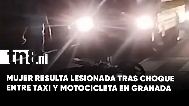 Accidente de tránsito deja una persona lesionada en Granada