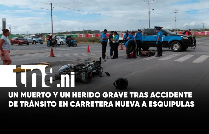 Motociclista pierde la vida en violento choque con taxi en Managua