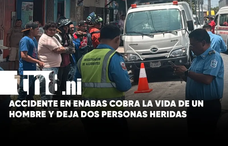 Accidente mortal en sector de ENABAS deja un fallecido en Managua