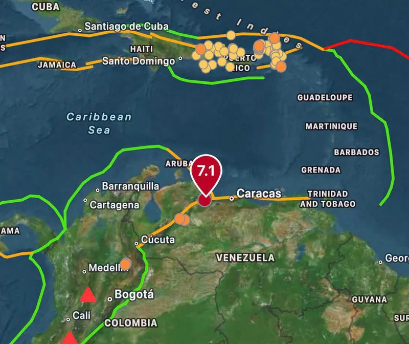 Alertan de posibles “olas peligrosas de tsunami” tras el terremoto en Venezuela