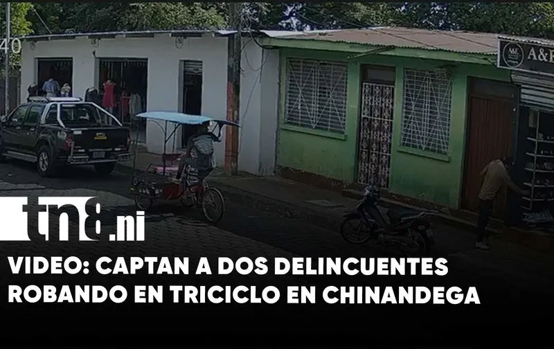 Captan a delincuentes que robaban en triciclo en Chinandega