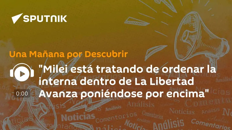 "Milei está tratando de ordenar la interna dentro de La Libertad Avanza poniéndose por encima"